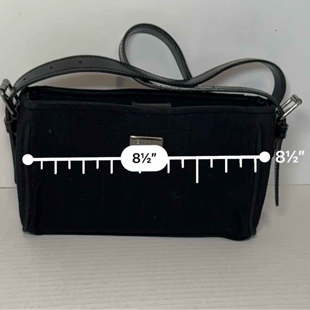 vintage Esprit black quilted shoulder bag y2k - Picture 11 of 13